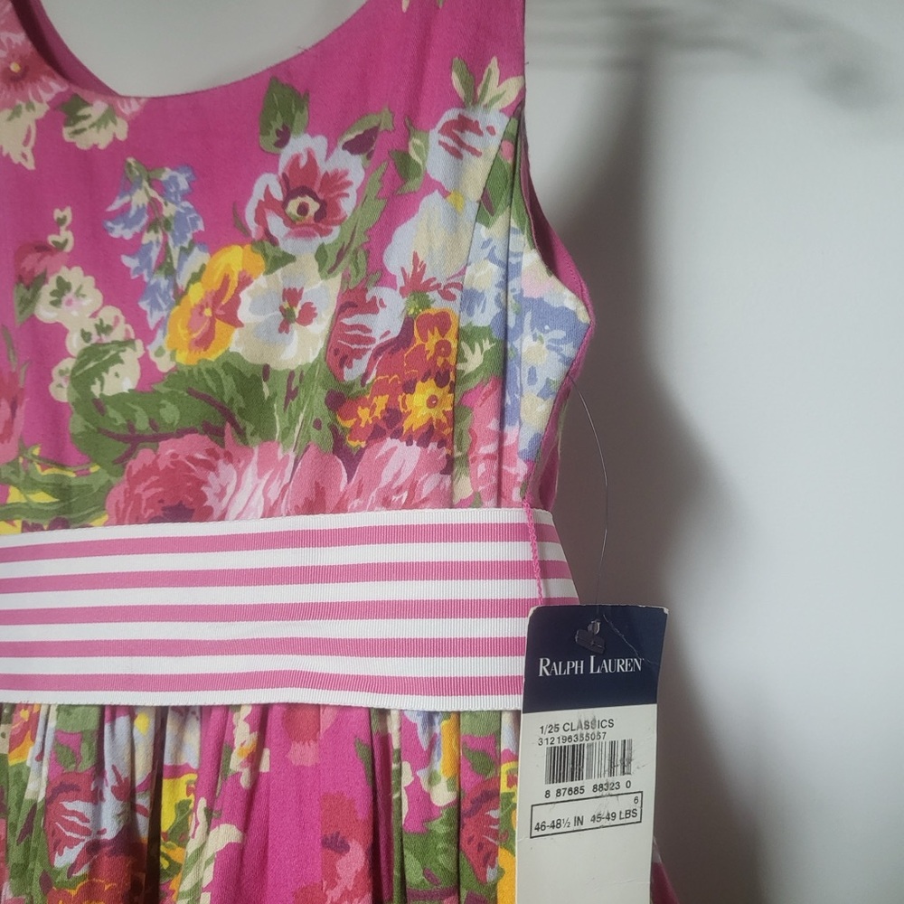 Ralph Lauren Pink Floral Kids Dress